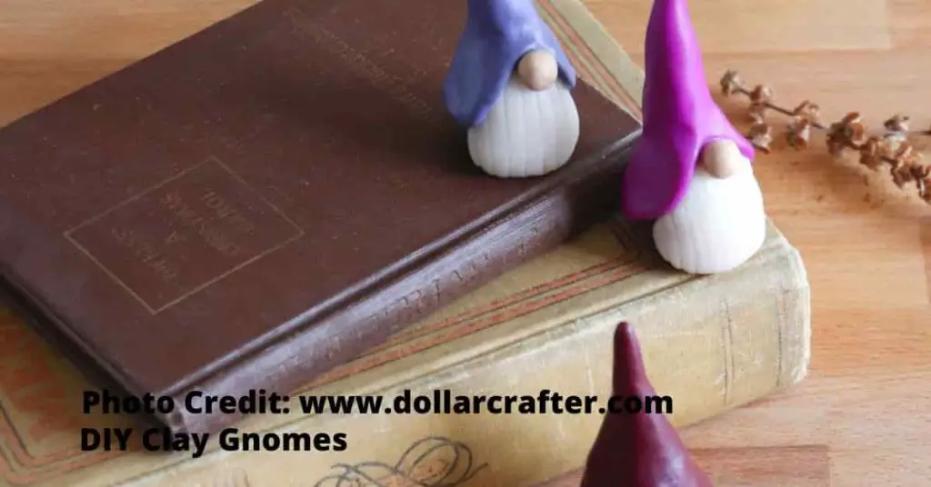 DIY Clay Gnomes from www.dollarcraffter.com