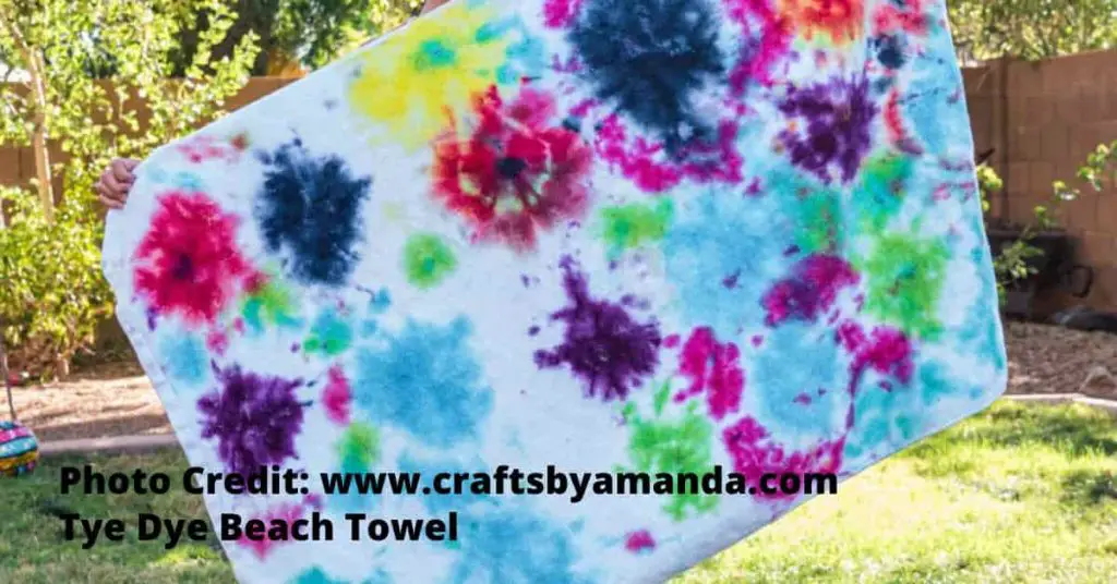 Tye Dye Beach Towel