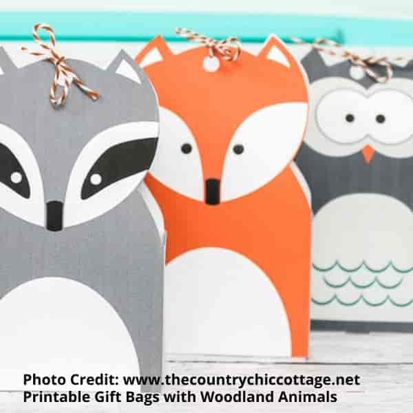 make animal gift bags Make a fox gift bag
