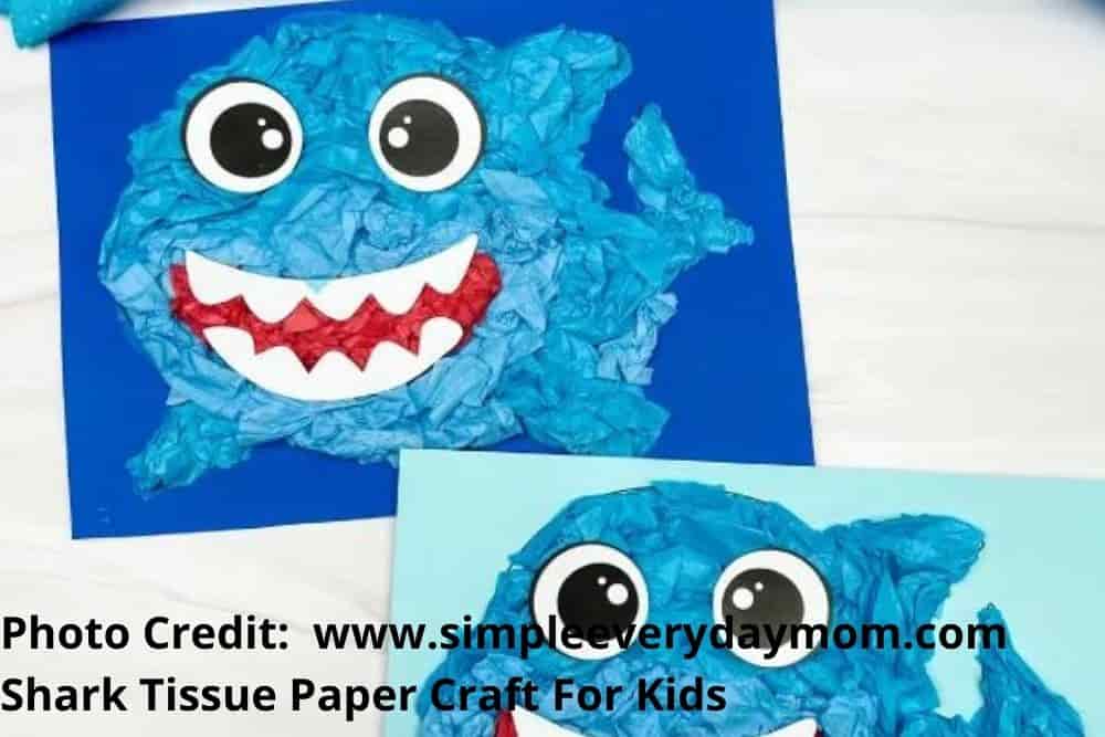 Tissue Paper Shark Craft