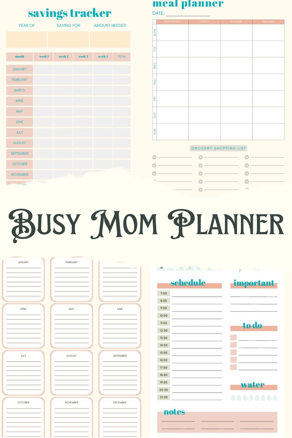 Free Mom Planner: The Secret To Success For Busy Moms - Stray Mum