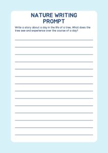 Free nature writing prompts for kids