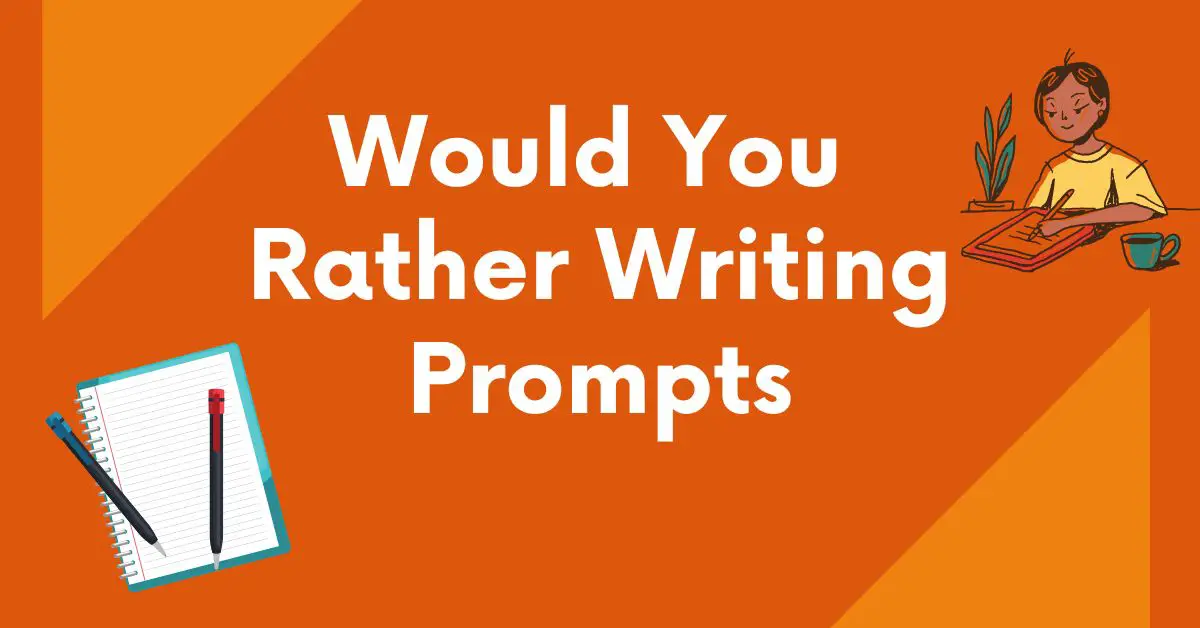 DIGITAL Writing Prompts - Would You Rather Questions in 2023