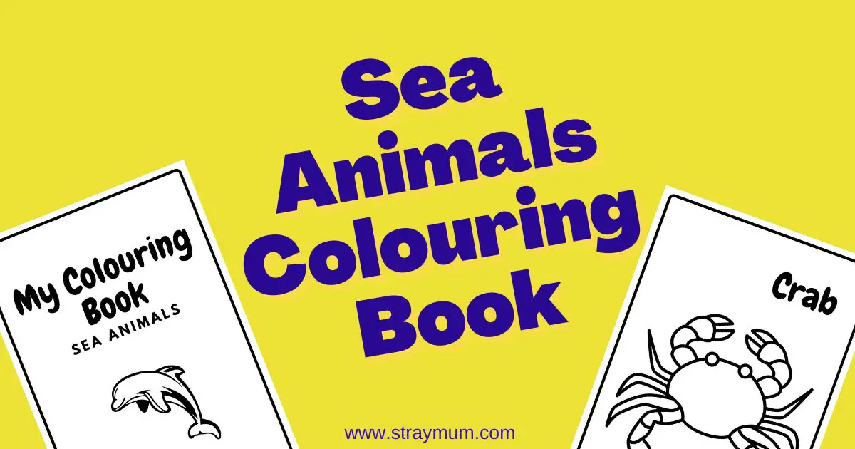 Sea Animals Colouring Book for kids