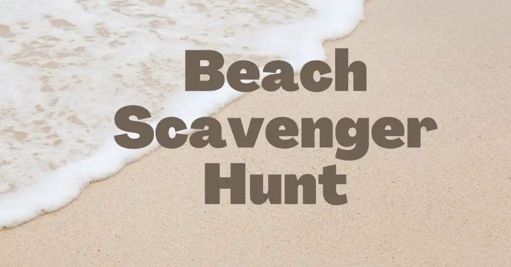 beach scavenger hunt