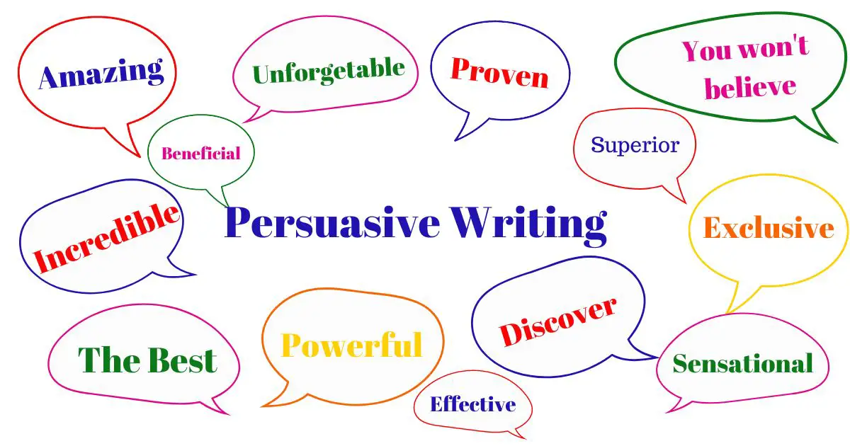 Persuasive Writing words