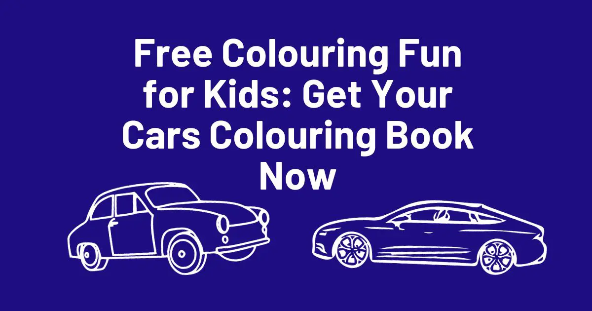 Featured image - Free Car Colouring Book for Kids