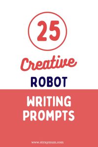 creative robot writing prompts pinterest pin