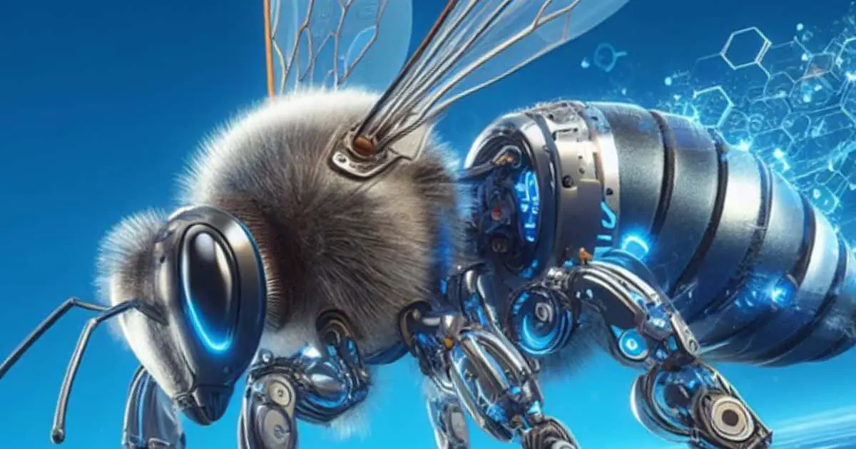 picture of a robotic worker bee