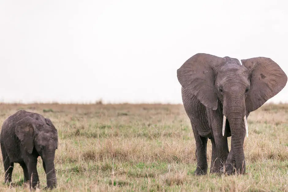 Image of African elephants on the savanna, showcasing their size and presence.